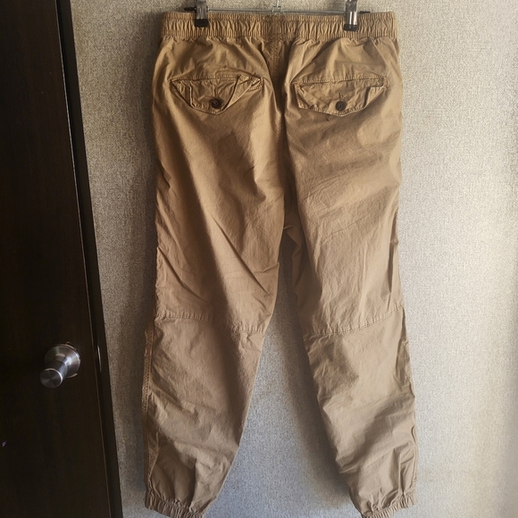 American Eagle Next Level Flex Jogger Pants Khaki Small 98% Cotton - Picture 5 of 7
